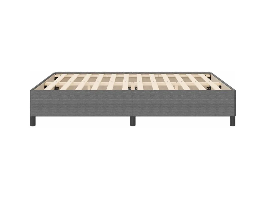 Cadre de lit Gris clair 180 x 200 cm Tissu en velours côtelé