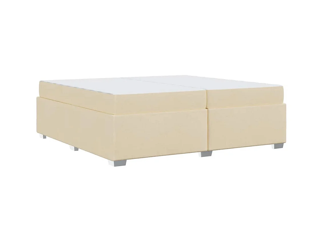 Bedframe Crème 200 x 200 cm Stof