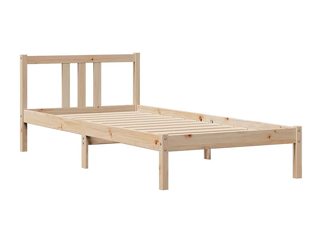 Bedframe zonder matras massief grenenhout 90x190 cm