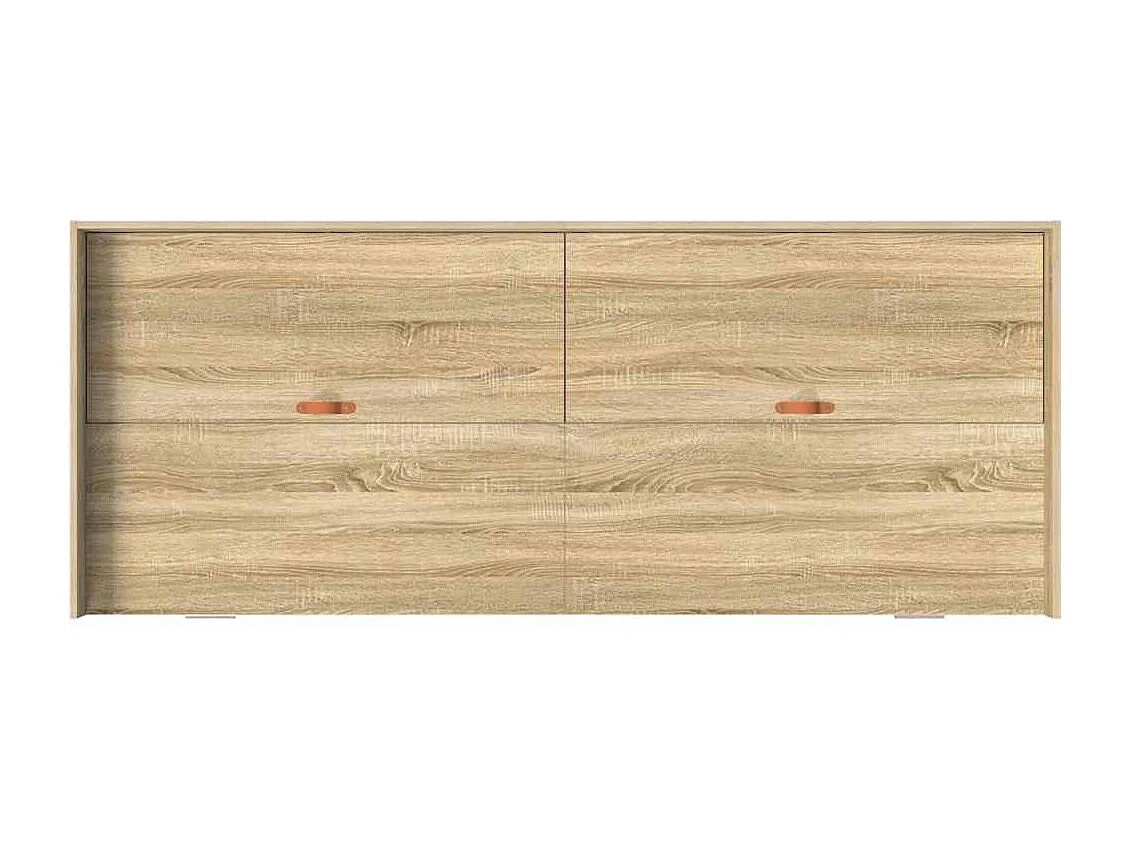 Cadre de lit avec rangement avec tête de lit Chêne Sonoma 80 x 200 cm