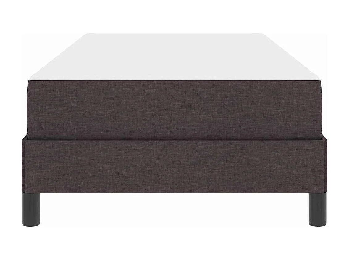 Cama Box com colchão Castanho escuro 90 x 200 cm tecido