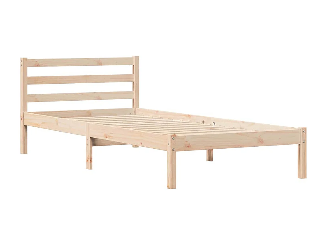 Cadre de lit Marron 220 x 90 cm Bois massif en pin