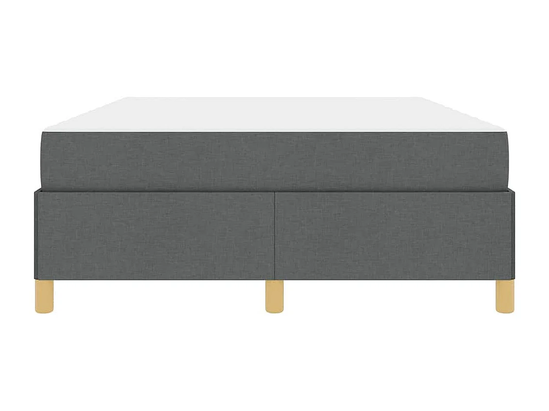 Cama Box com colchão Cinza escuro e Branco 160 x 200 cm tecido