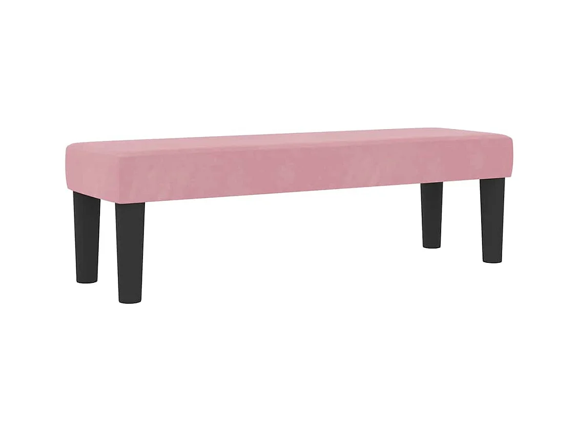 Cadre de lit avec matelas Rose 120 x 190 cm Velours