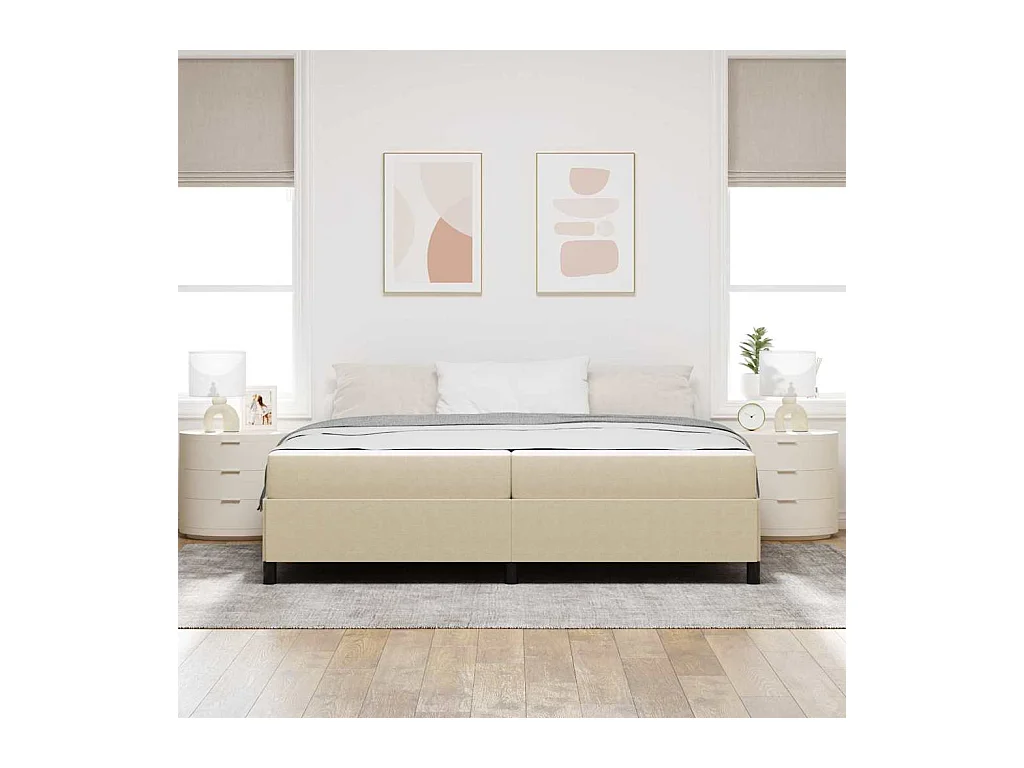 Cadre de lit Vert gris clair 200 x 200 cm