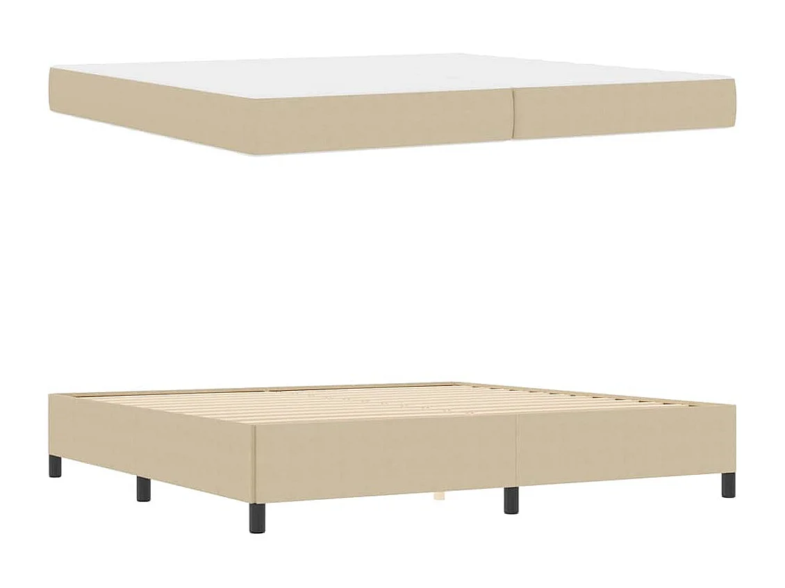 Estructura de cama Verde grisáceo 200 x 200 cm Telas de pana