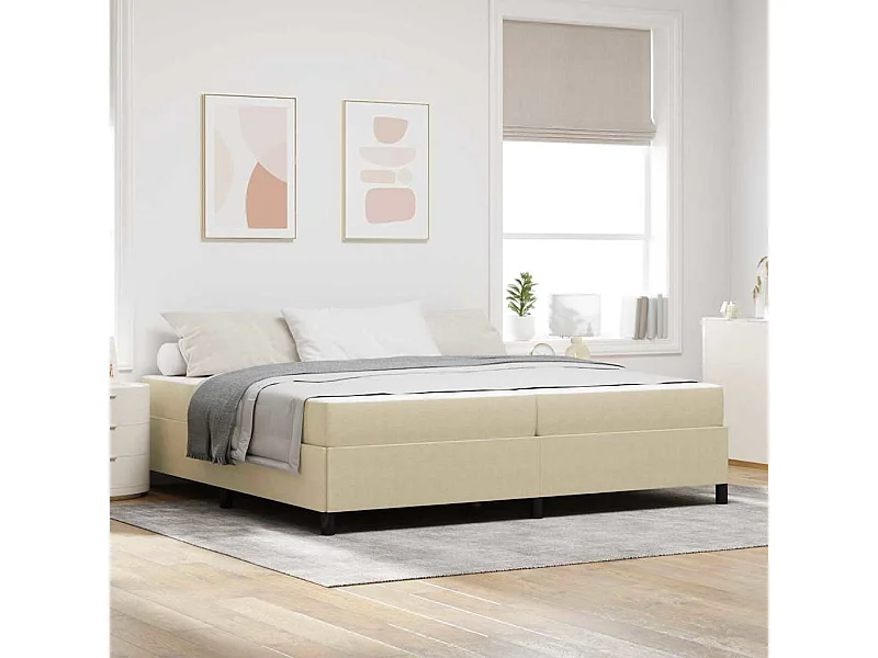 Estructura de cama Verde grisáceo 200 x 200 cm Telas de pana