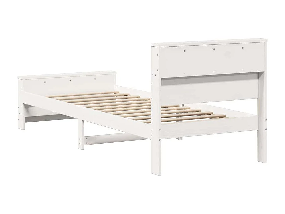 Estructura de cama 75 x 190 cm Madera maciza de pino