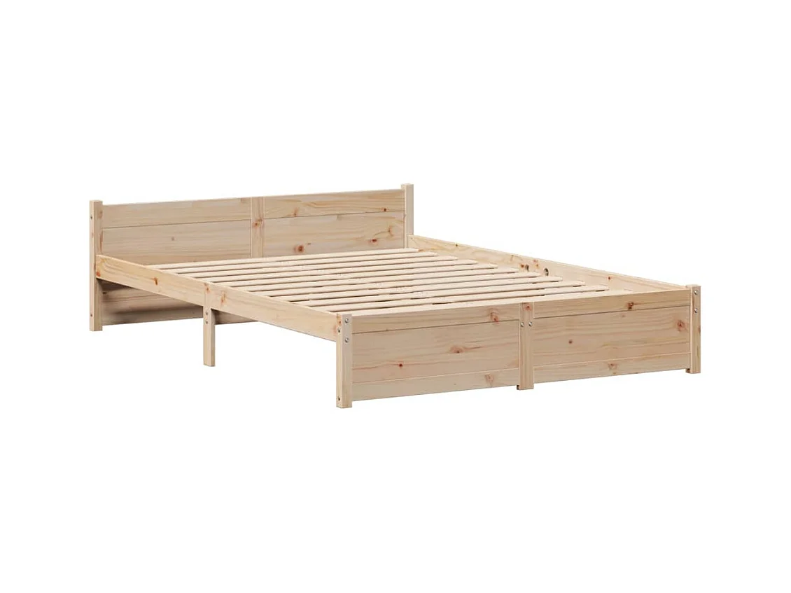 Cadre de lit avec tête de lit sans matelas 120x190 cm