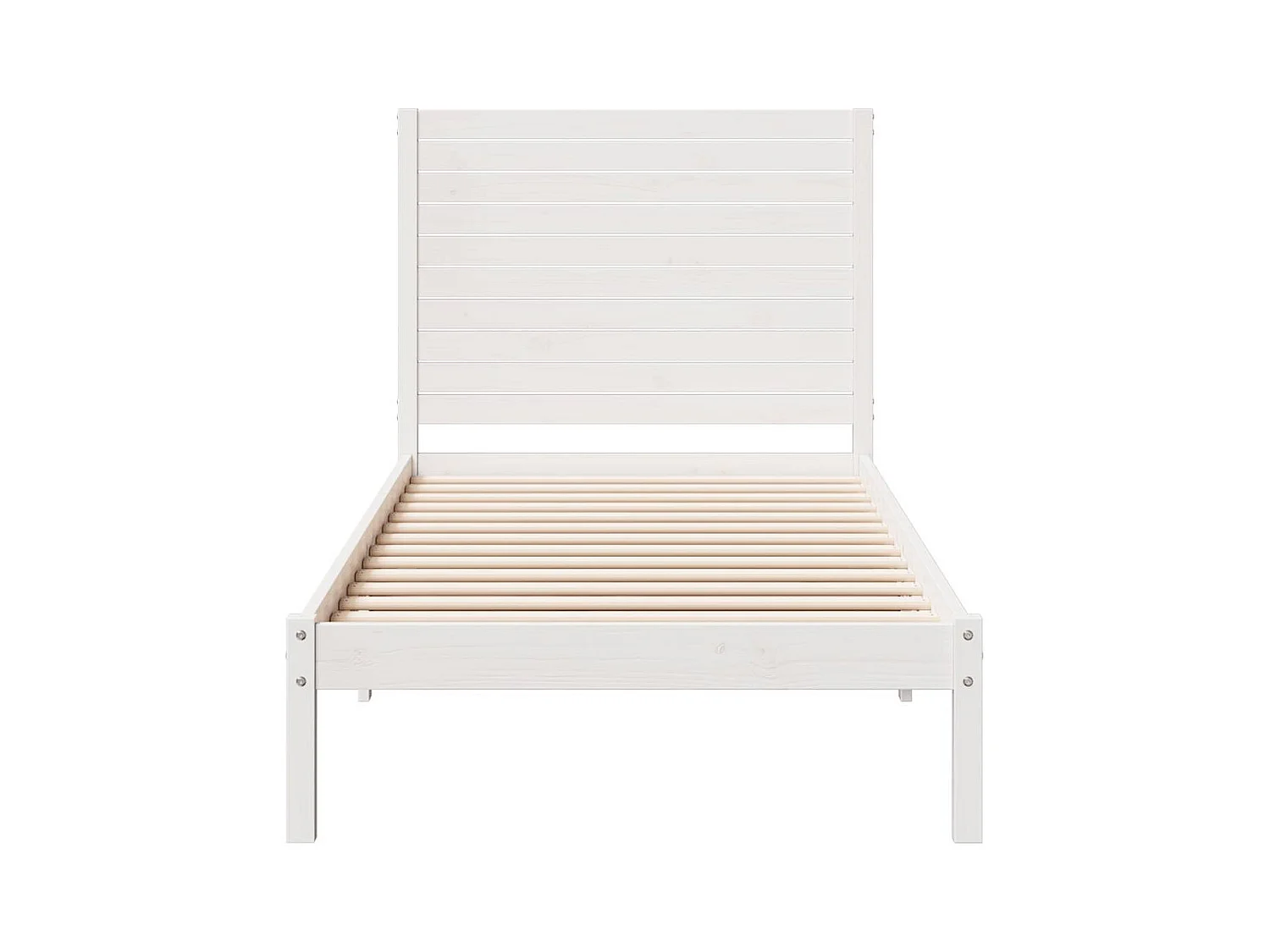 Cadre de lit extra long sans matelas 90x210 cm bois massif