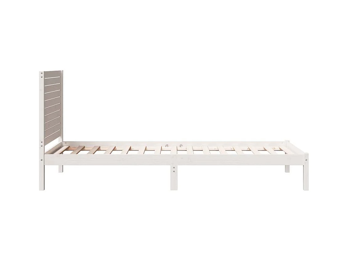 Cadre de lit extra long sans matelas 90x210 cm bois massif