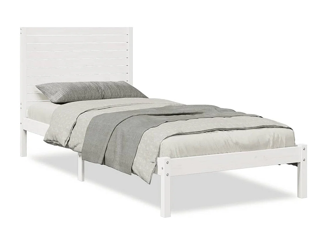 Cadre de lit extra long sans matelas 90x210 cm bois massif