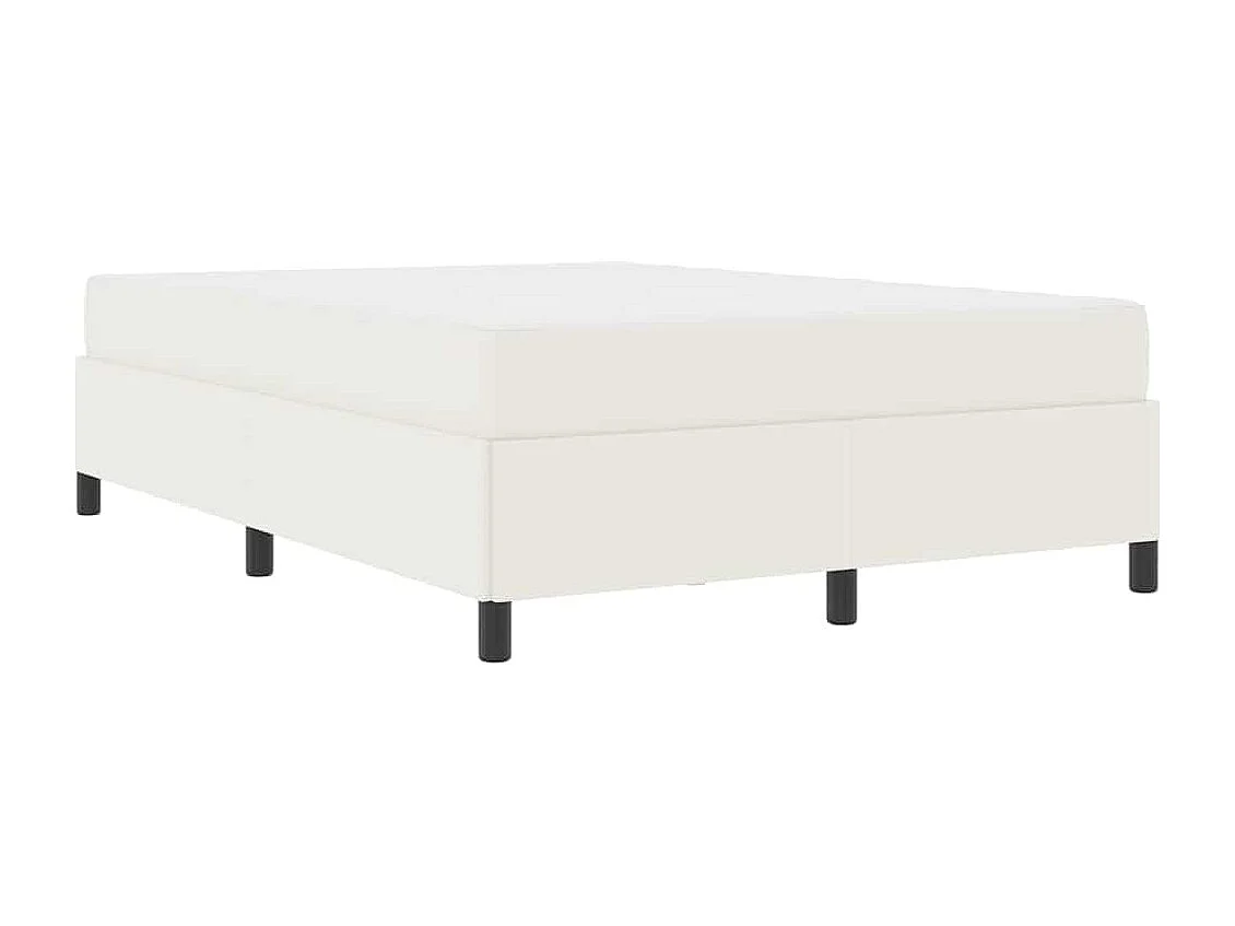 Estructura de cama Crema 160 x 200 cm Telas de pana