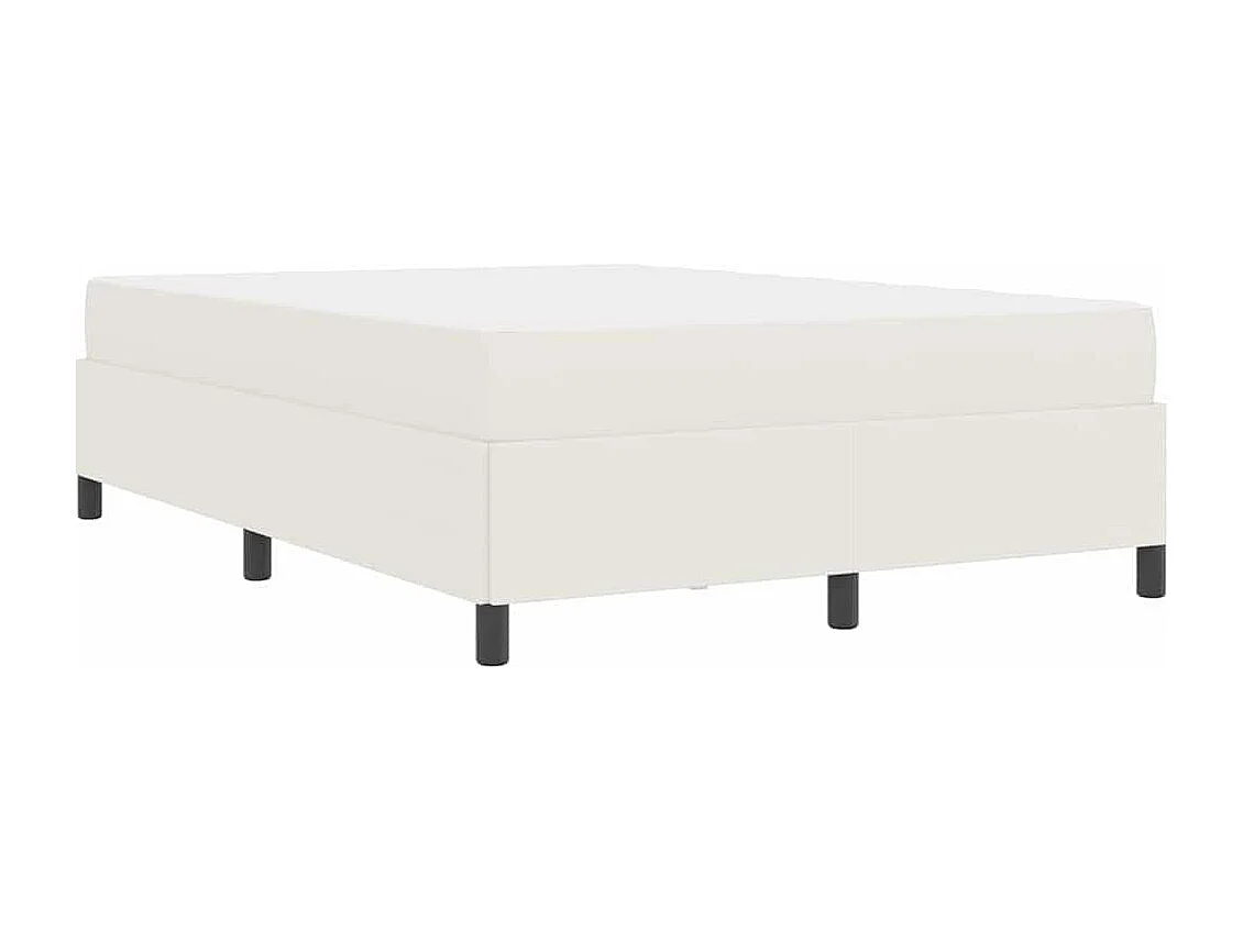 Estructura de cama Crema 160 x 200 cm Telas de pana