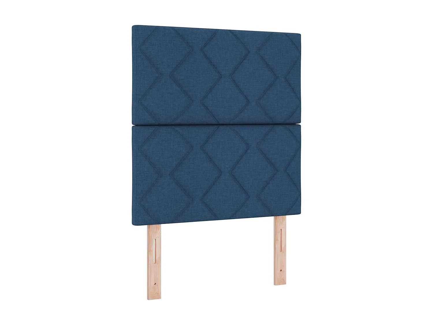 Cama Box Spring com colchão Azul 80 x 200 cm tecido