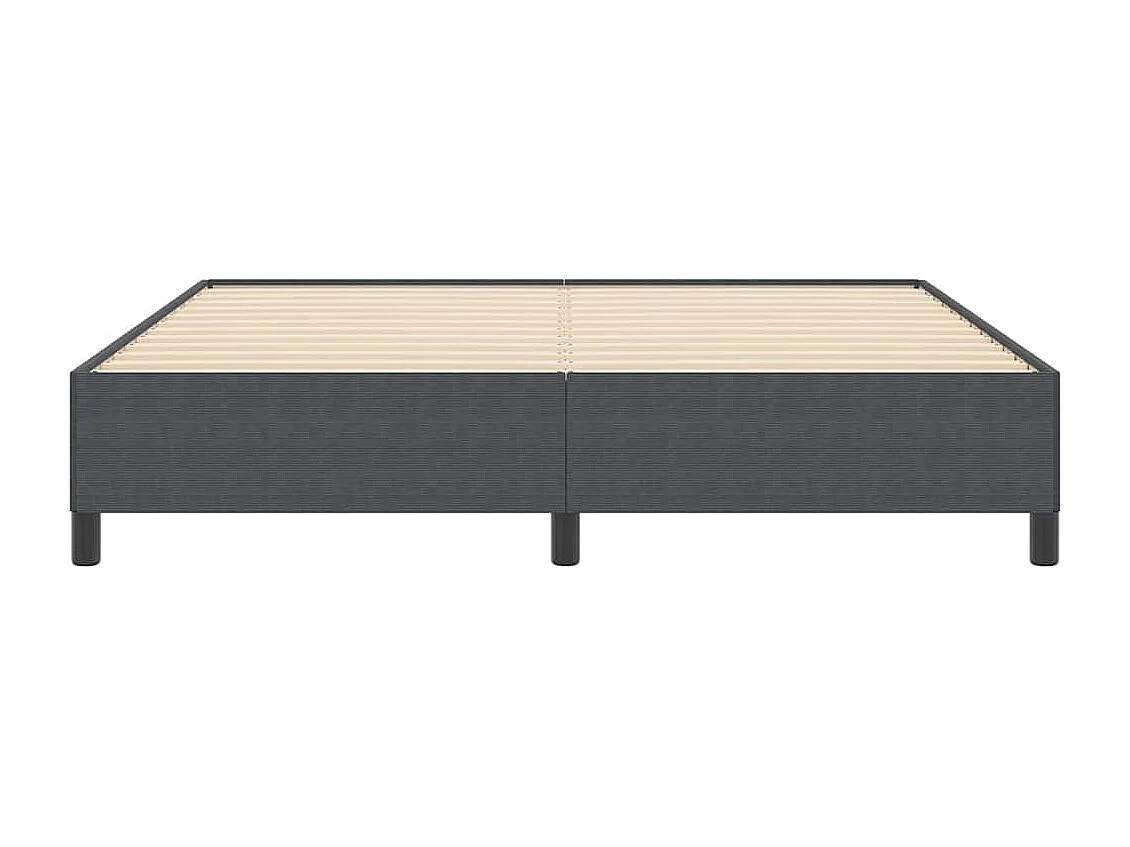 Estructura de cama Gris oscuro 180 x 200 cm Telas de pana