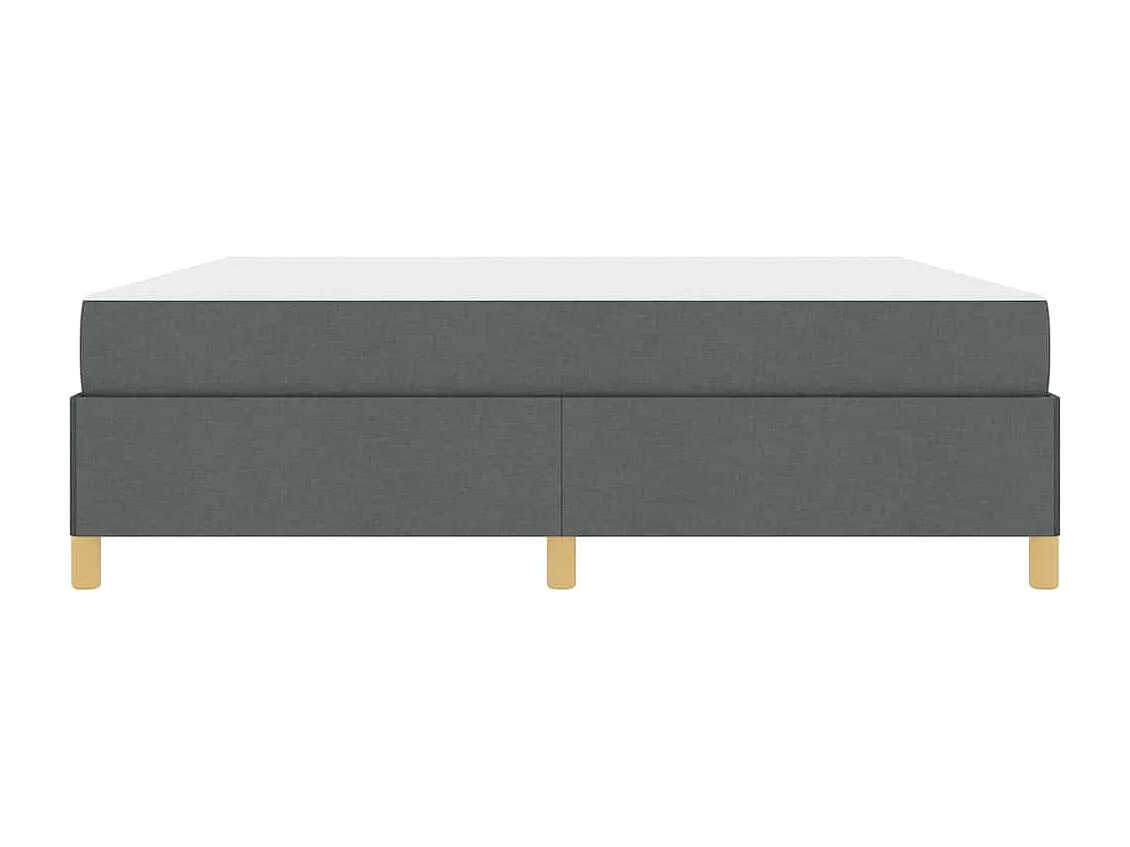 Cama tipo Box Spring Gris oscuro y blanco y gris oscuro