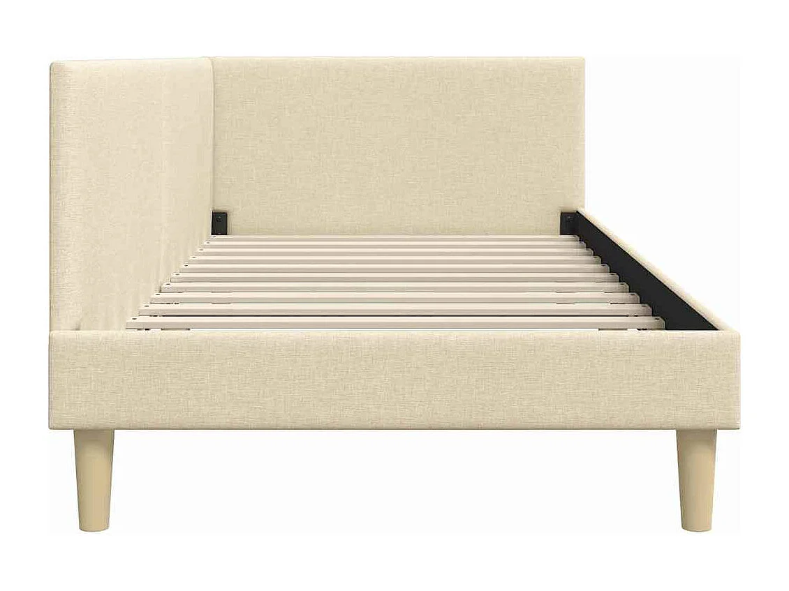 Estructura de cama en esquina Otro Manual Crema 80 x 200 cm