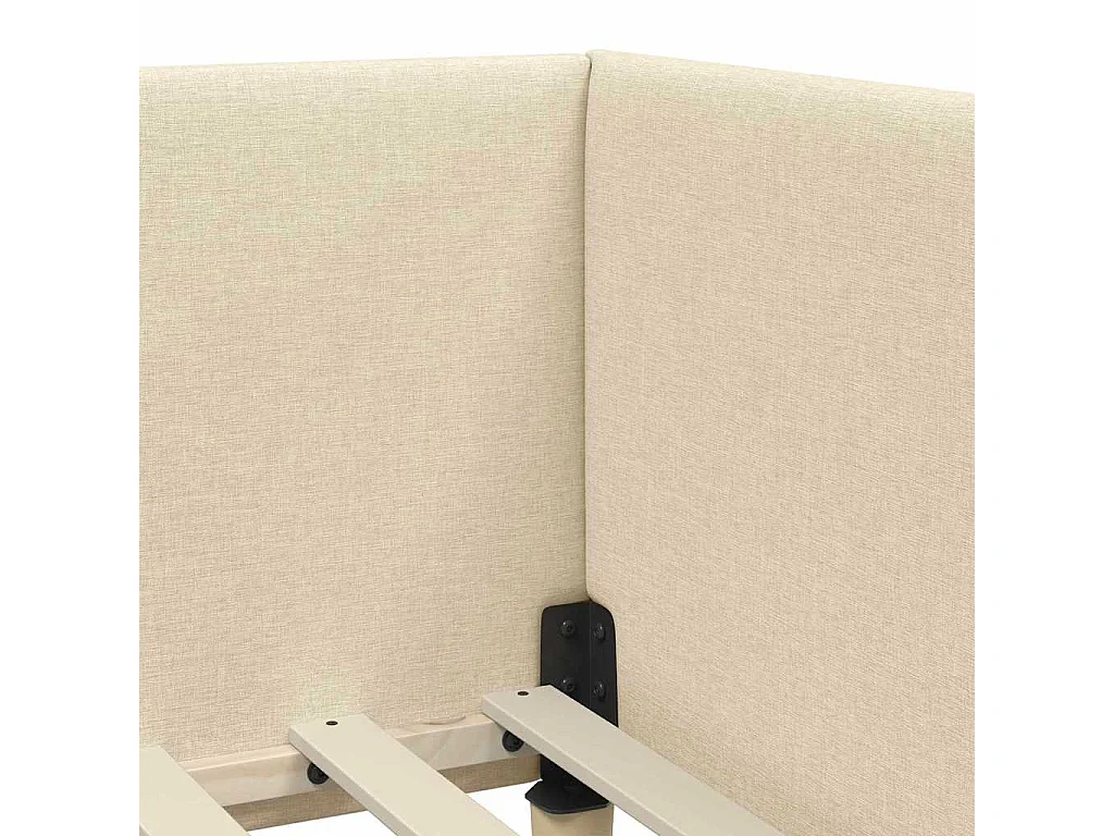 Estructura de cama en esquina Otro Manual Crema 80 x 200 cm