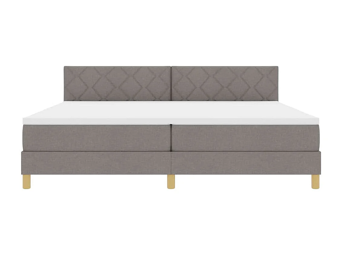 Cama box spring com colchão Cinzento-acastanhado 200 x 200 cm