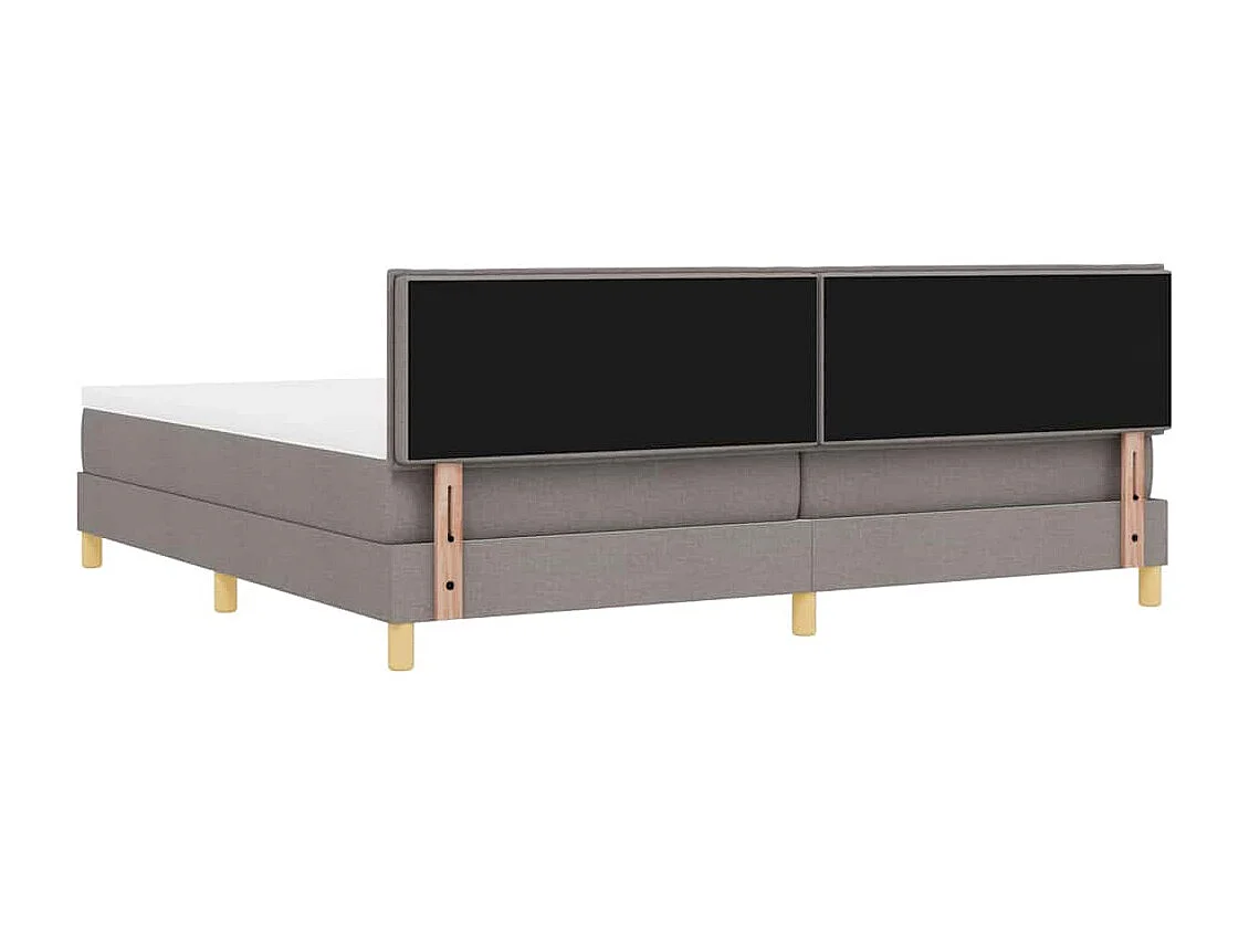 Cama box spring com colchão Cinzento-acastanhado 200 x 200 cm