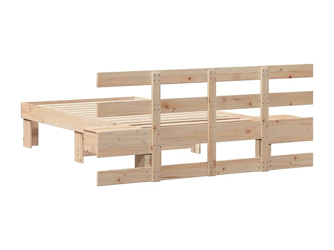 Estrutura da Cama Castanho 80 x 200 cm Madeira de pinho maciça