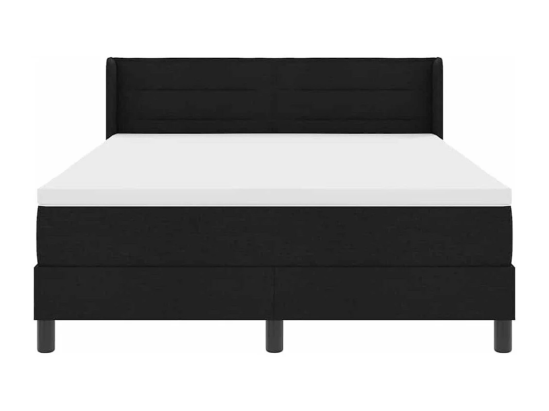 Cama box spring con colchón con colchón Negro 140 x 200 cm