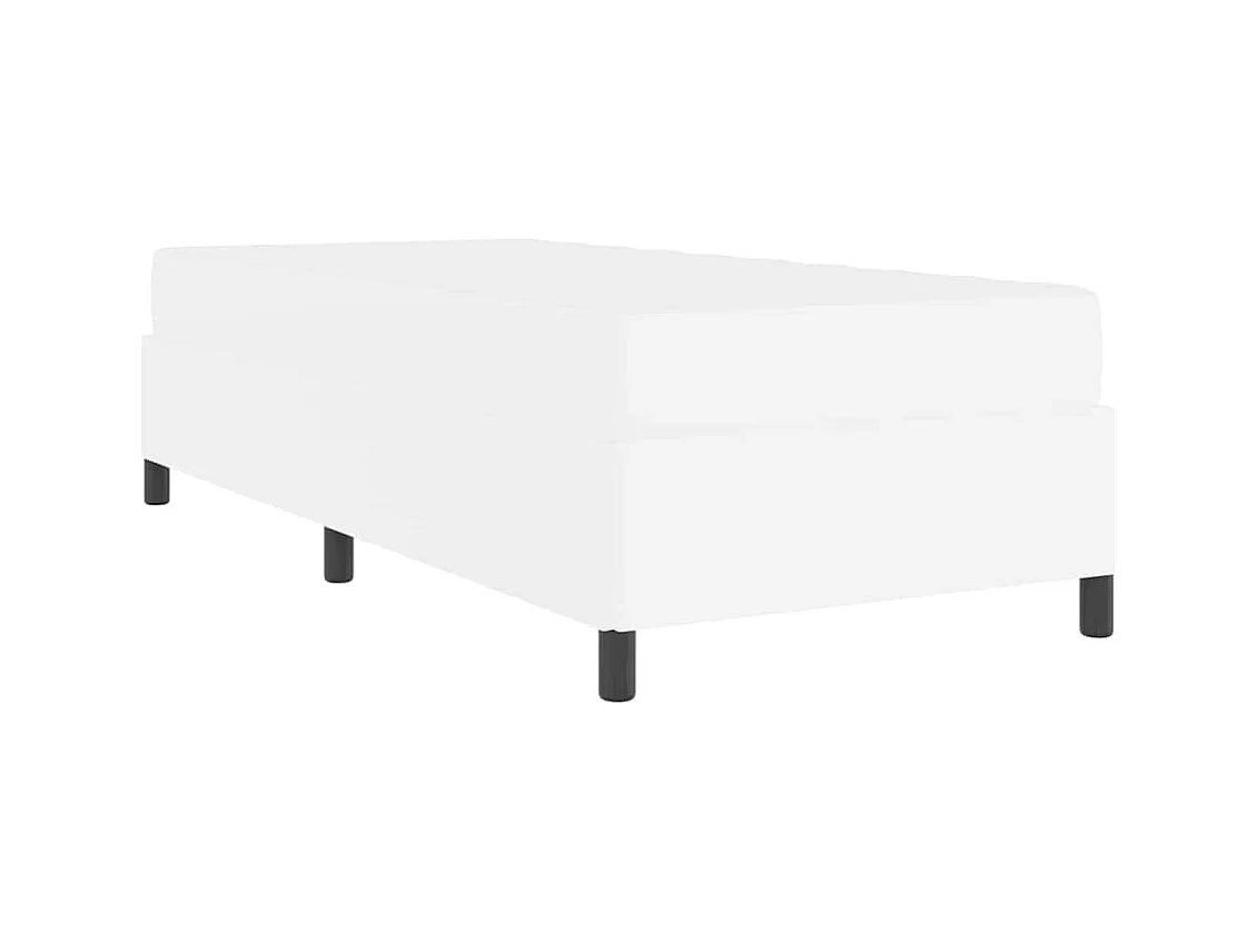 Bedframe met matras met matras Wit 80 x 200 cm Kunstleer