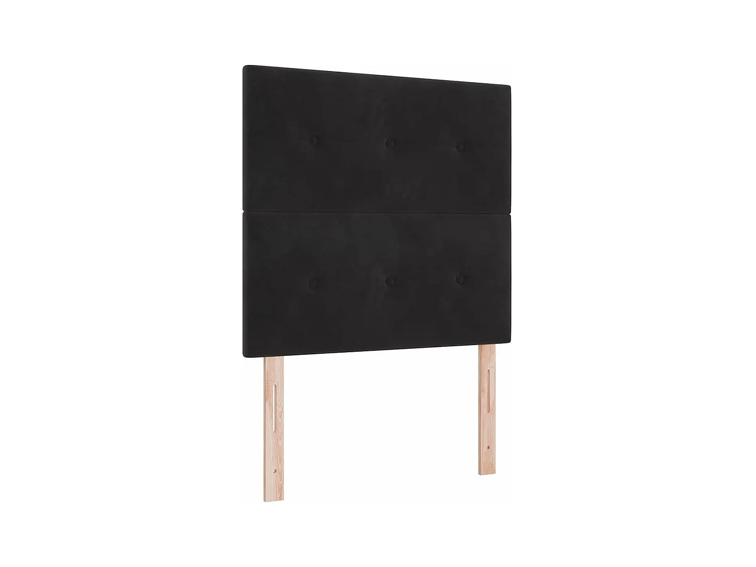 Cadre de lit avec matelas Noir 100 x 200 cm Velours