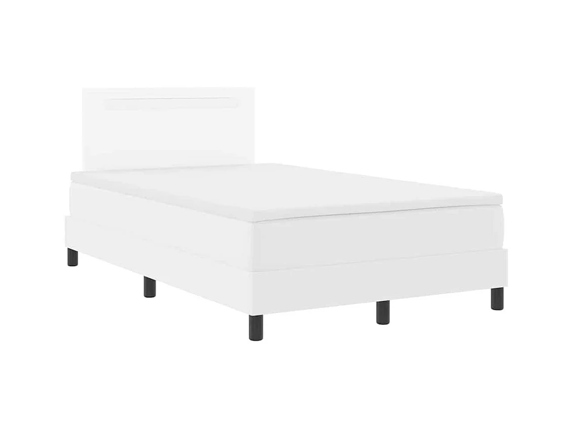 Estructura de cama con colchón 120 x 200 cm Cuero sintético