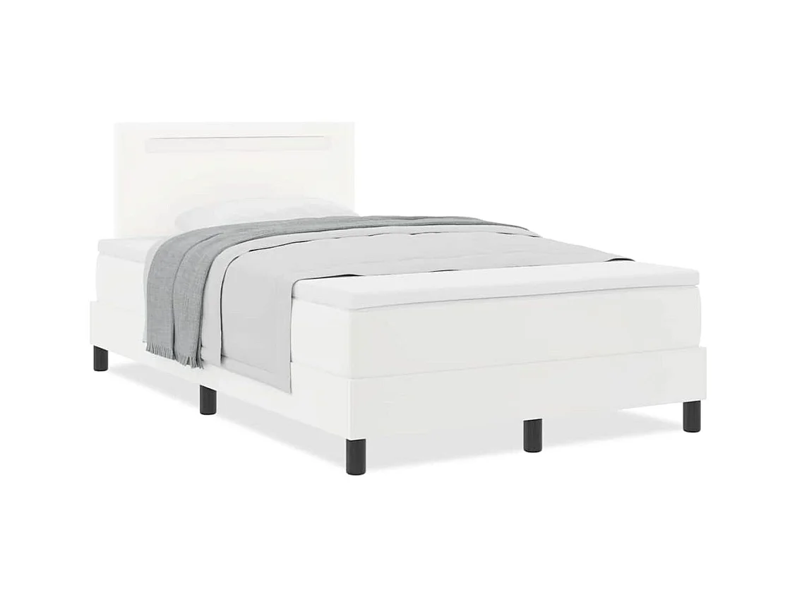 Estructura de cama con colchón 120 x 200 cm Cuero sintético