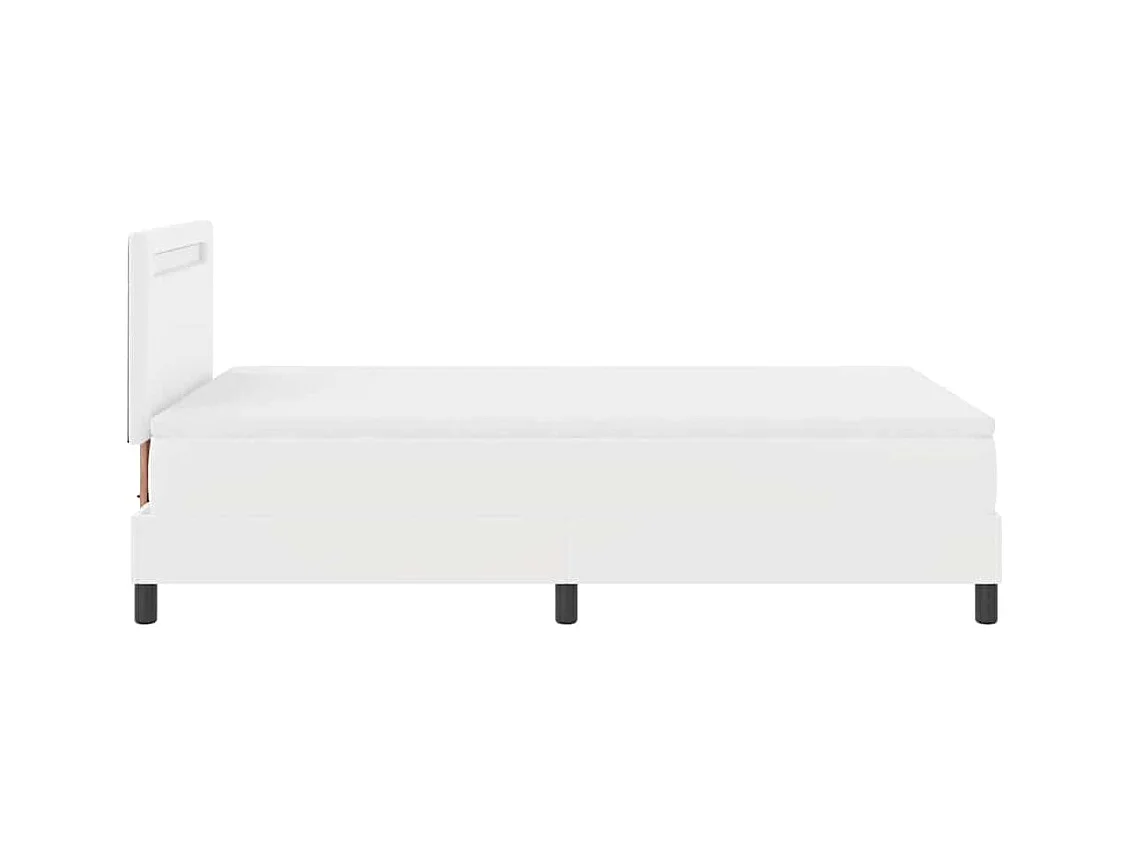 Estructura de cama con colchón 120 x 200 cm Cuero sintético