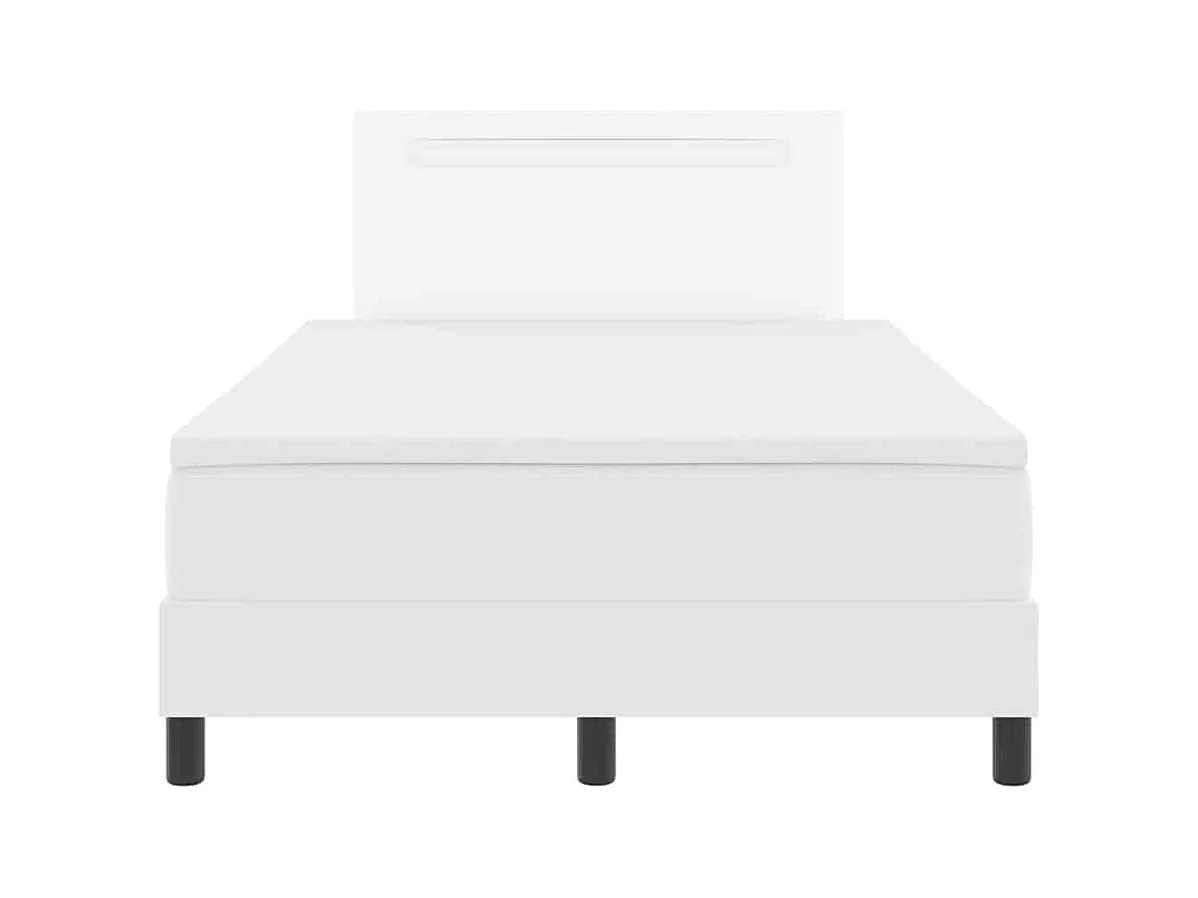 Estructura de cama con colchón 120 x 200 cm Cuero sintético