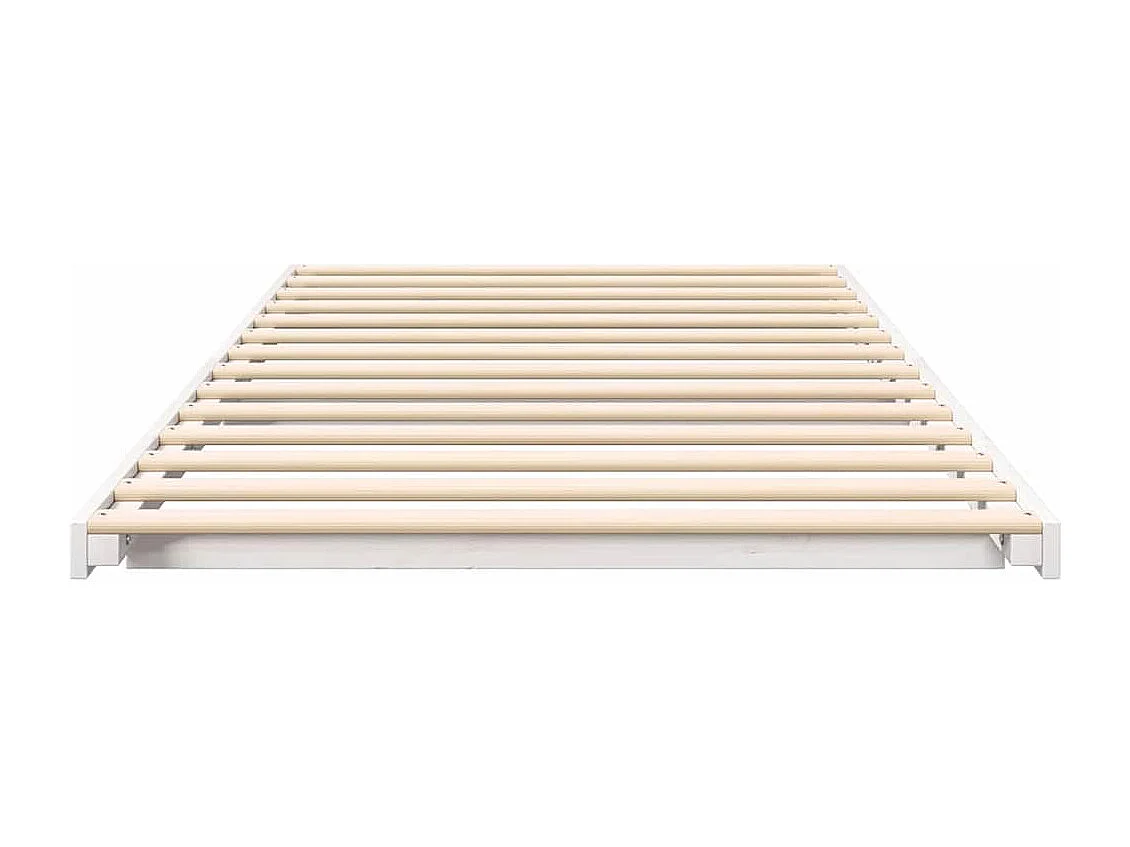 Estrutura de cama de chão Branco 80 x 210 cm