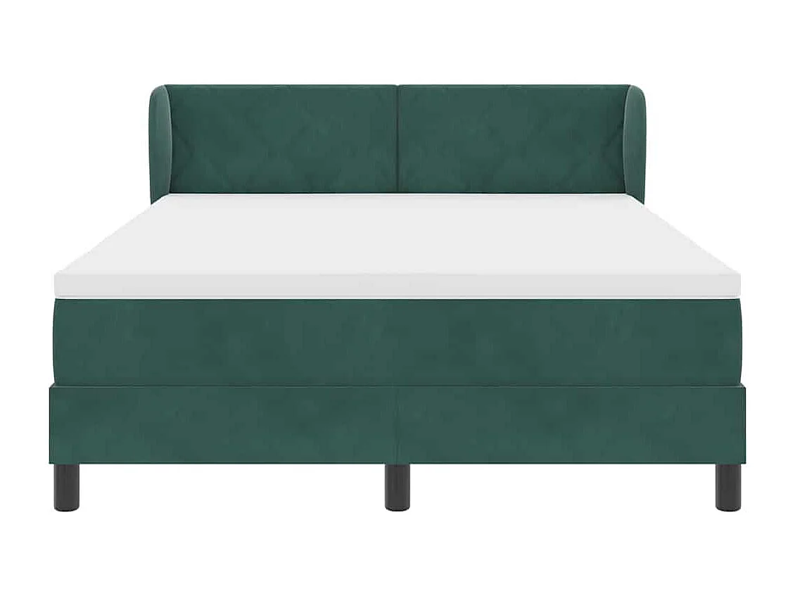 Cama con Somier y Colchón Gris Oscuro 80x200 cm Terciopelo