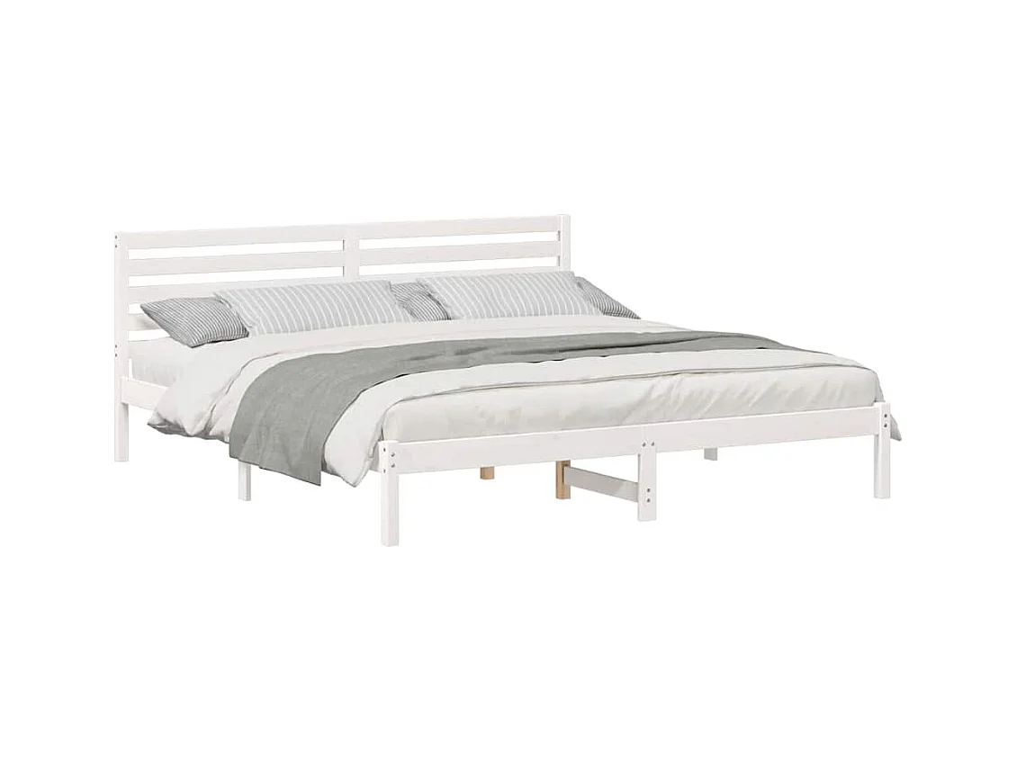 Estructura de cama 180 x 200 cm Madera maciza de pino