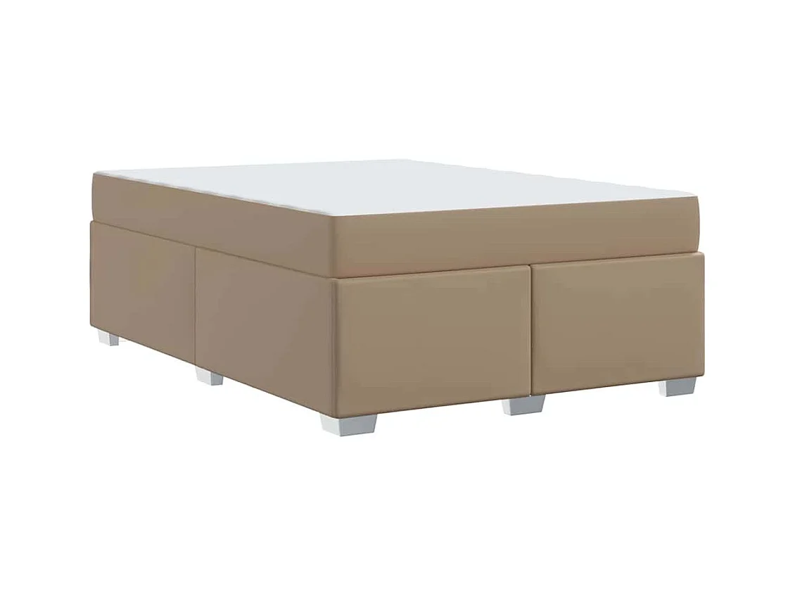 Cadre de lit Cappuccino 160 x 200 cm Faux cuir