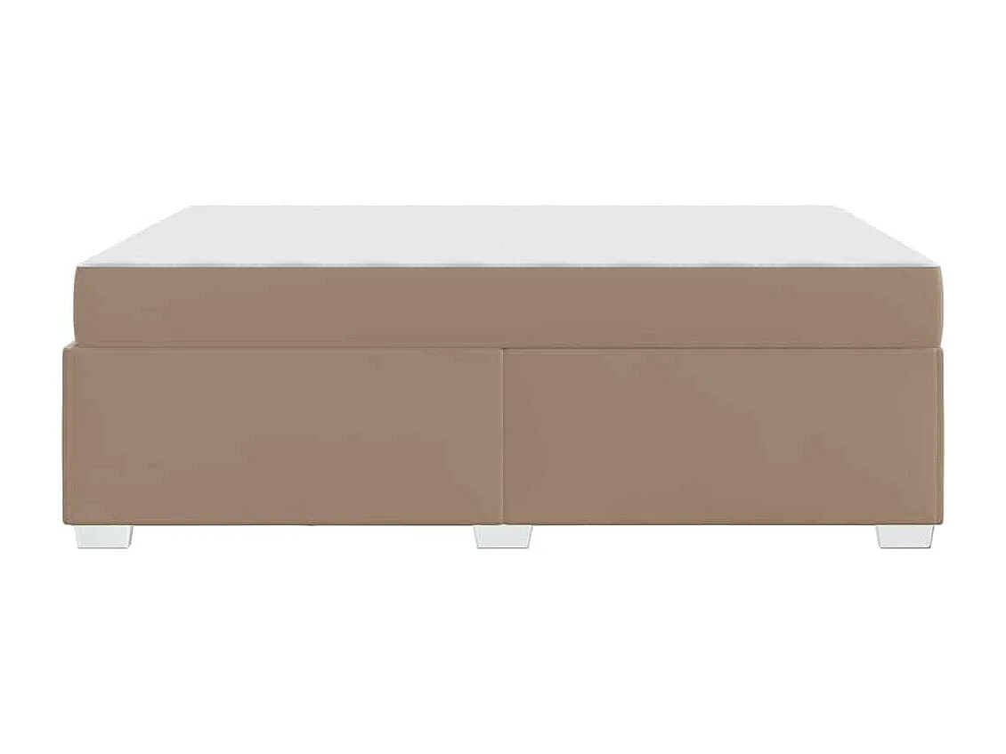 Cadre de lit Cappuccino 160 x 200 cm Faux cuir