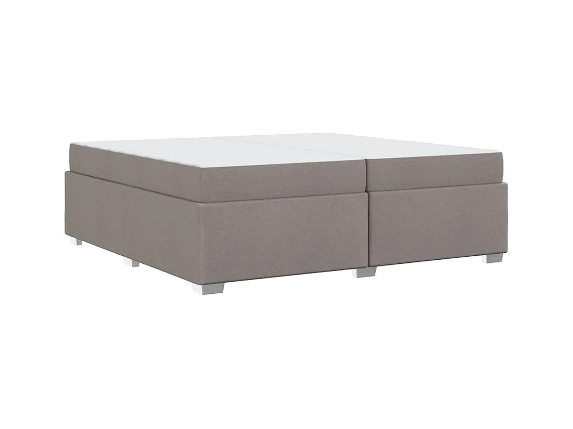 Cadre de lit Taupe 200 x 200 cm tissu