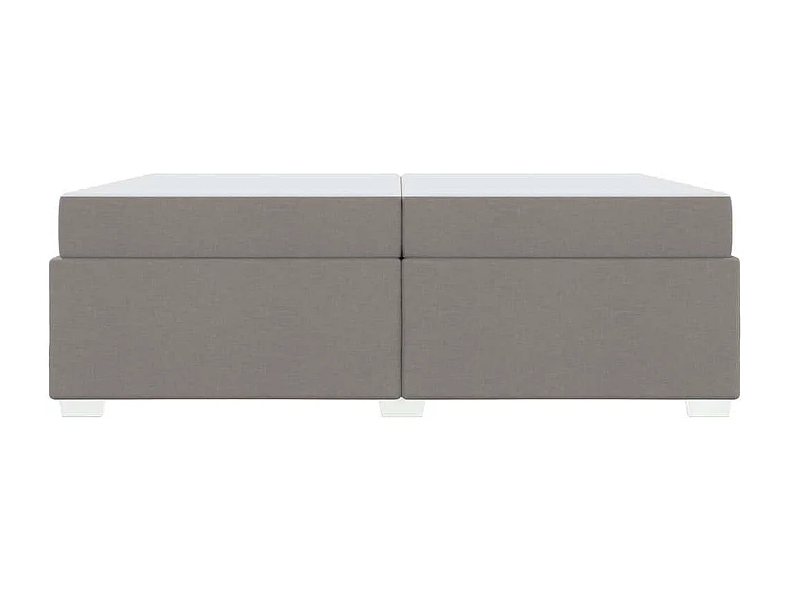 Cadre de lit Taupe 200 x 200 cm tissu