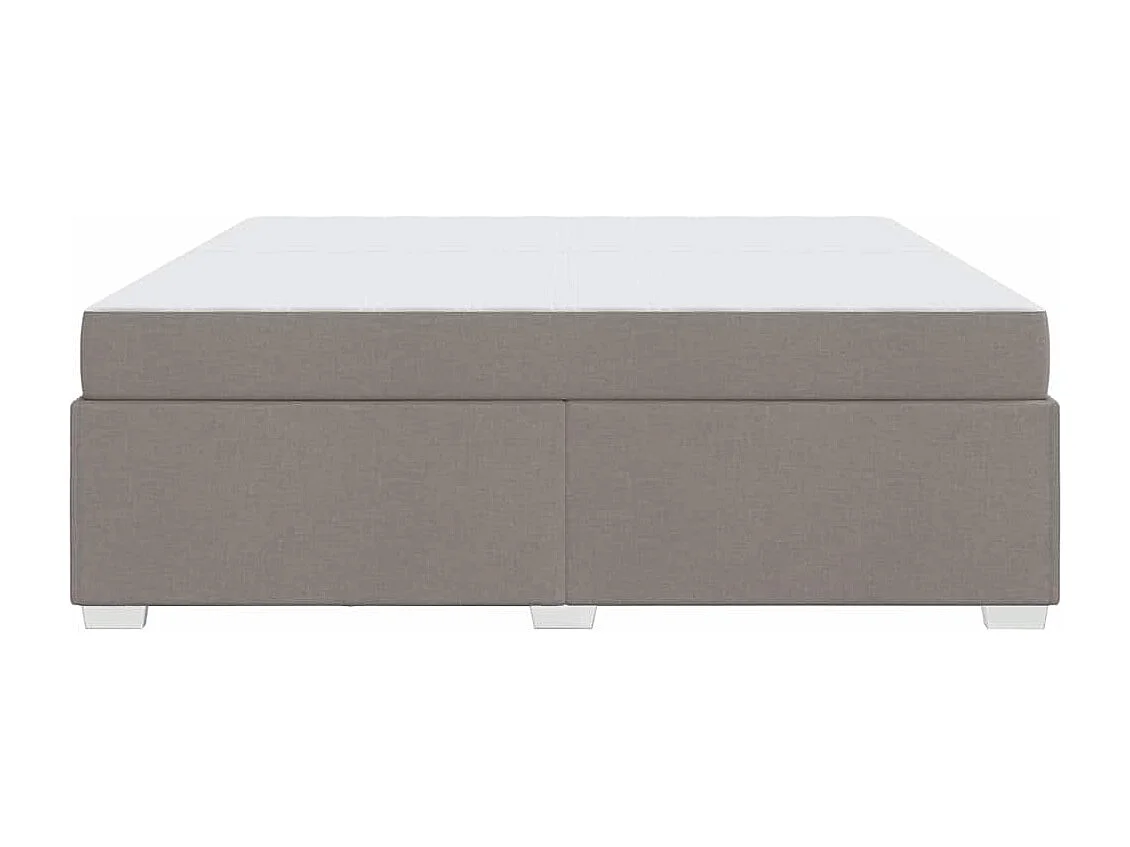 Cadre de lit Taupe 200 x 200 cm tissu