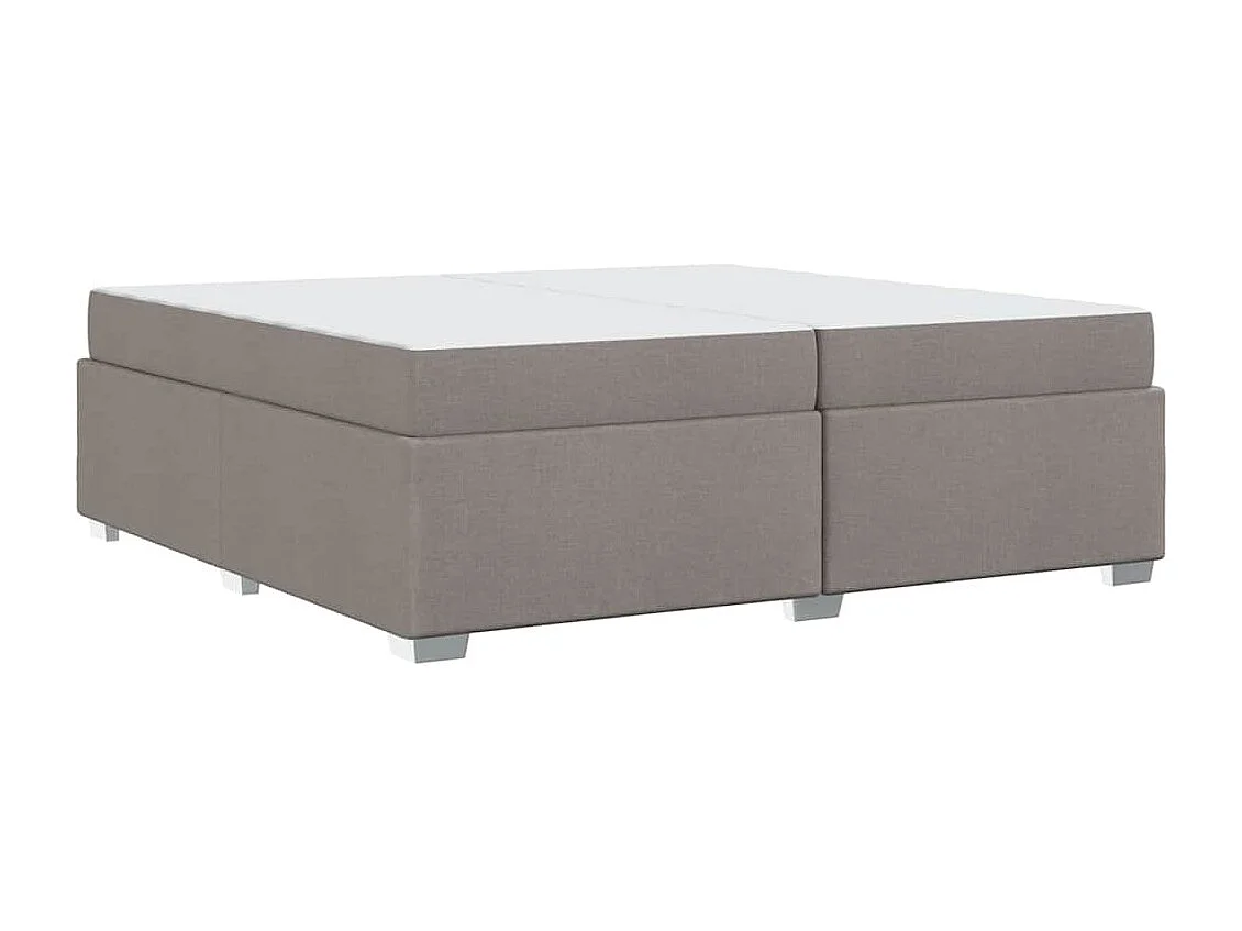 Estructura de cama Taupé 200 x 200 cm tela