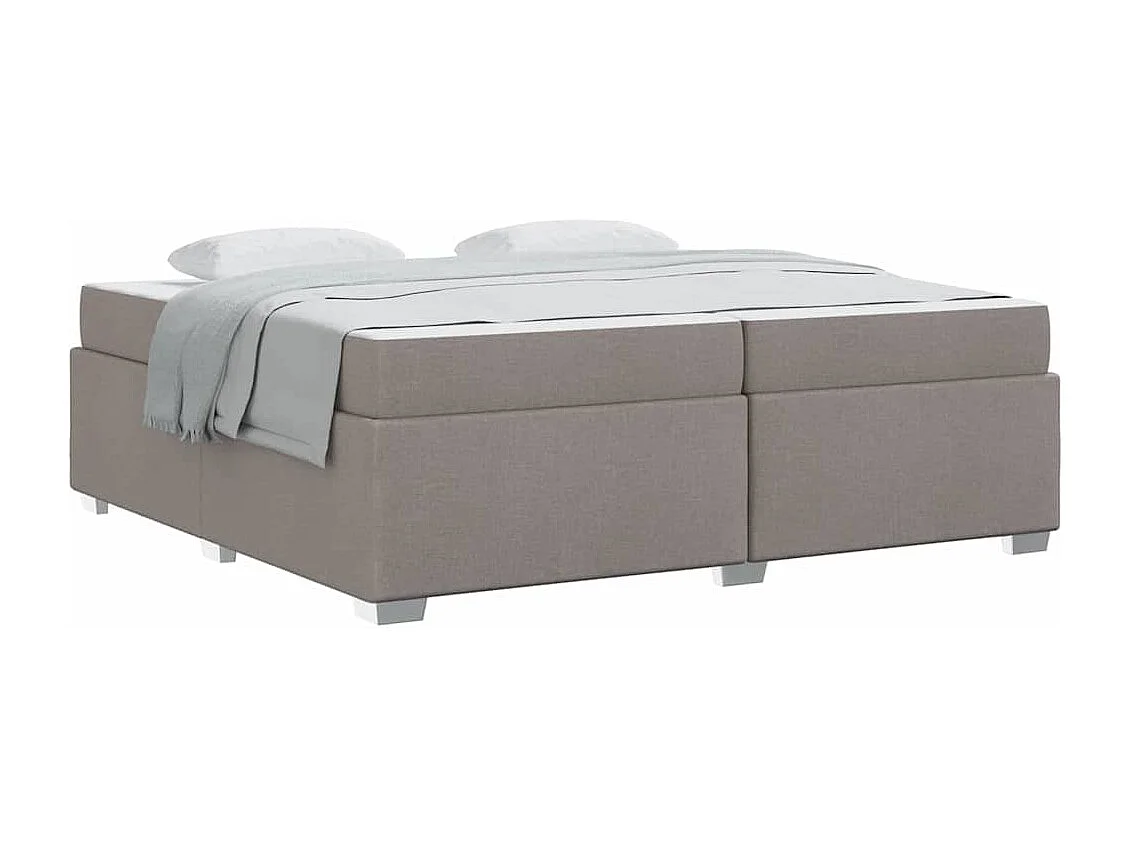 Estructura de cama Taupé 200 x 200 cm tela