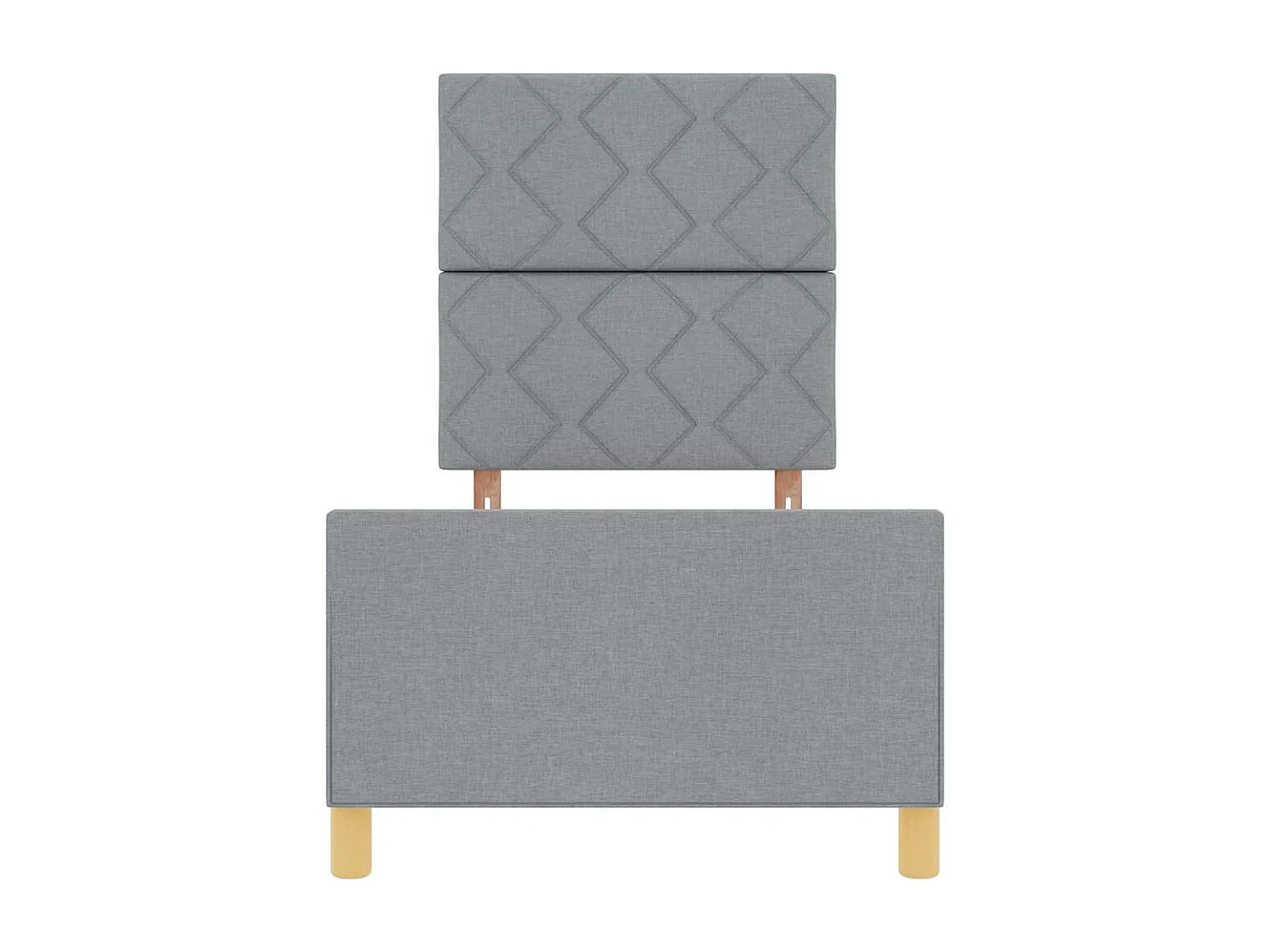 Estrutura da Cama Cinzento-claro 80 x 200 cm tecido