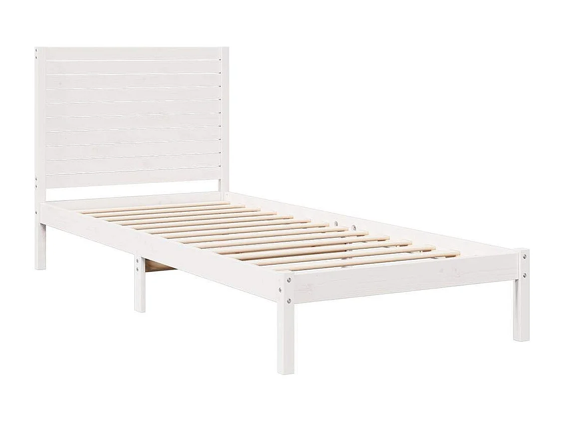 Cadre de lit extra long sans matelas 90x220 cm bois massif