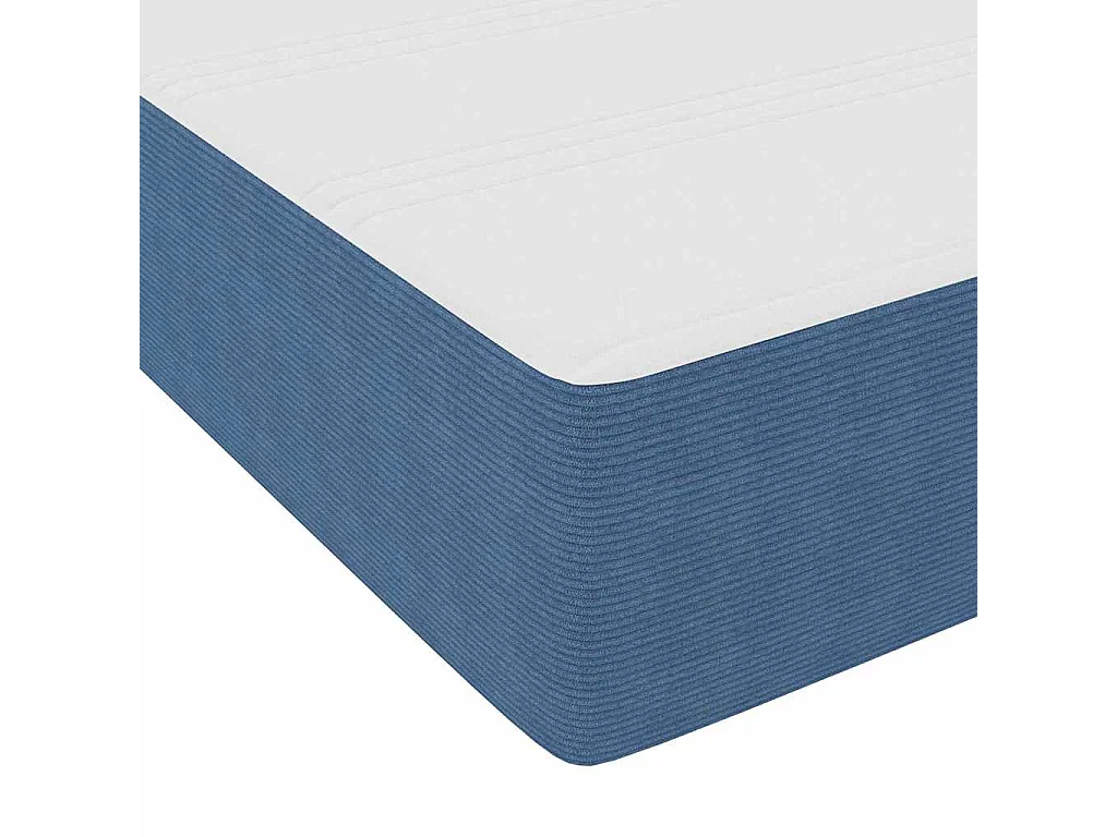 Estructura de cama Azul 120 x 200 cm Telas de pana