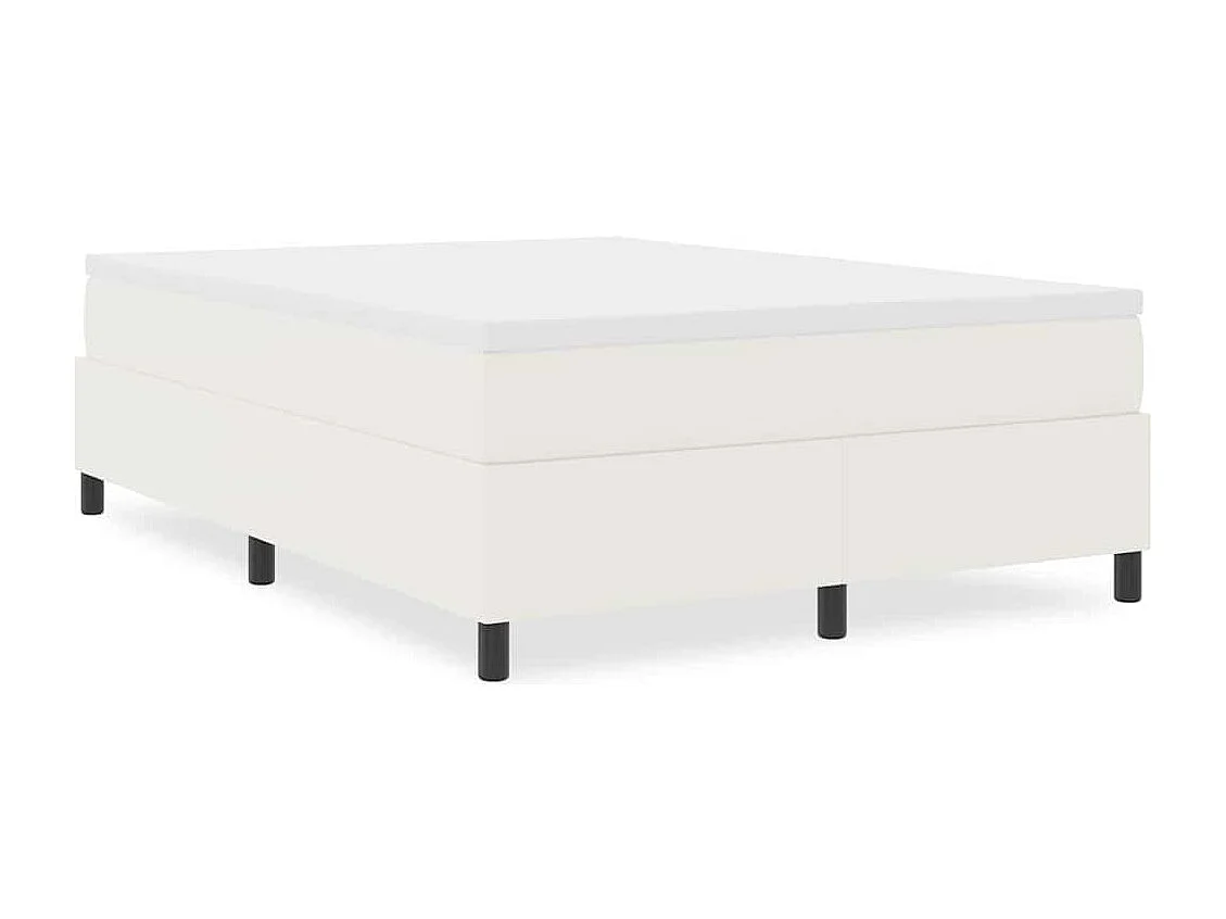 Cama tipo Box Spring Crema 160 x 200 cm Telas de pana