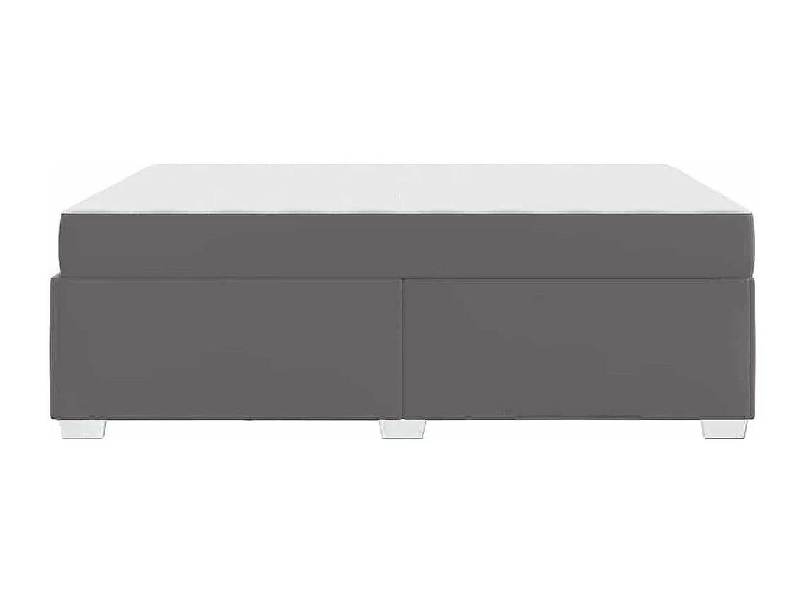 Cadre de lit Gris 140 x 200 cm Faux cuir