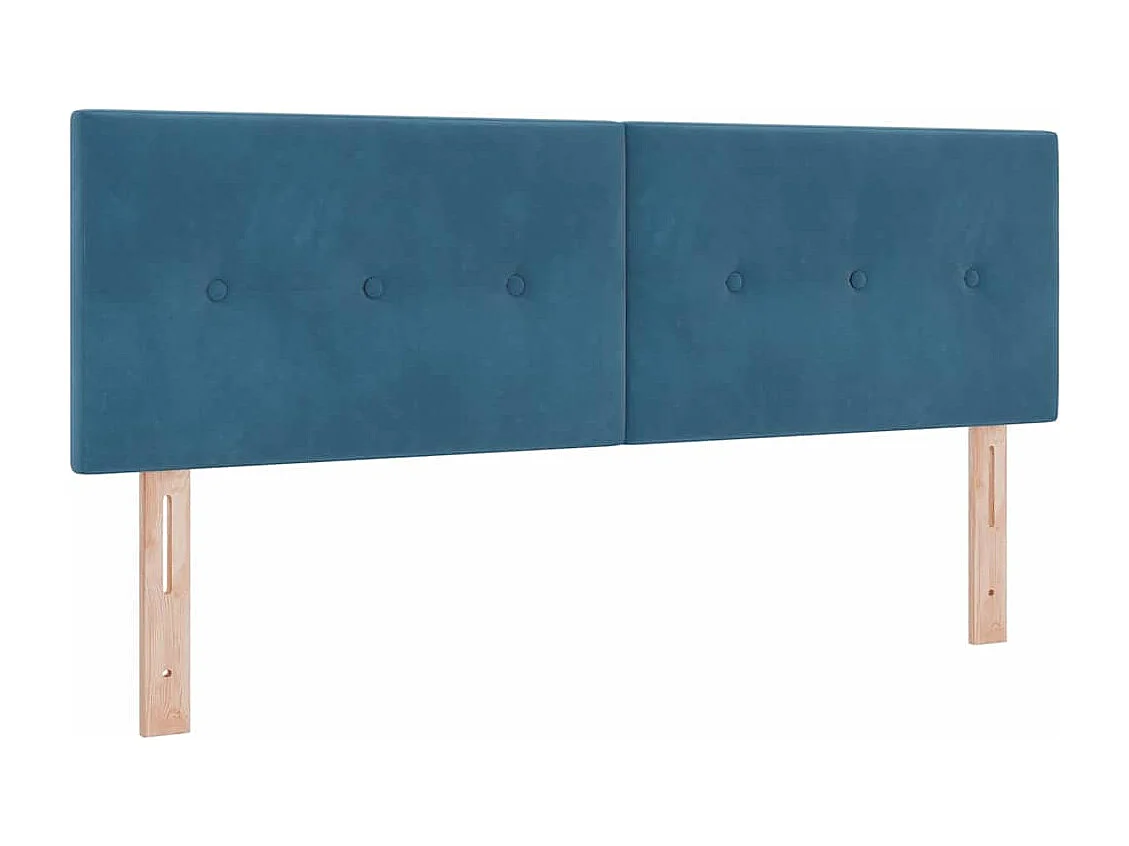 Cadre de lit avec matelas noir 100x200 cm en velours