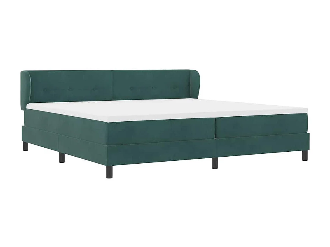 Cama con Somier y Colchón Gris Oscuro 80x200 cm Terciopelo